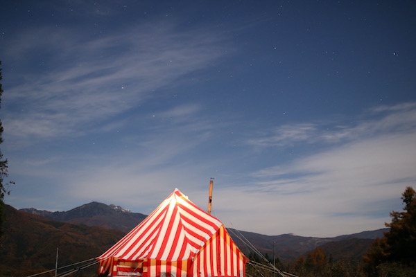 キャンプ星景写真